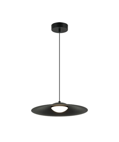 Zambelis Lights Μοντέρνο Κρεμαστό Φωτιστικό Μονόφωτο με Ενσωματωμένο LED σε Μαύρο Χρώμα 22130